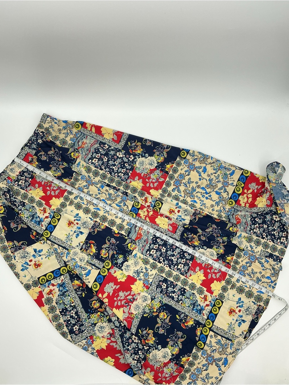 Patchwork Floral Print Maxi Skirt - Picture 10 of 12